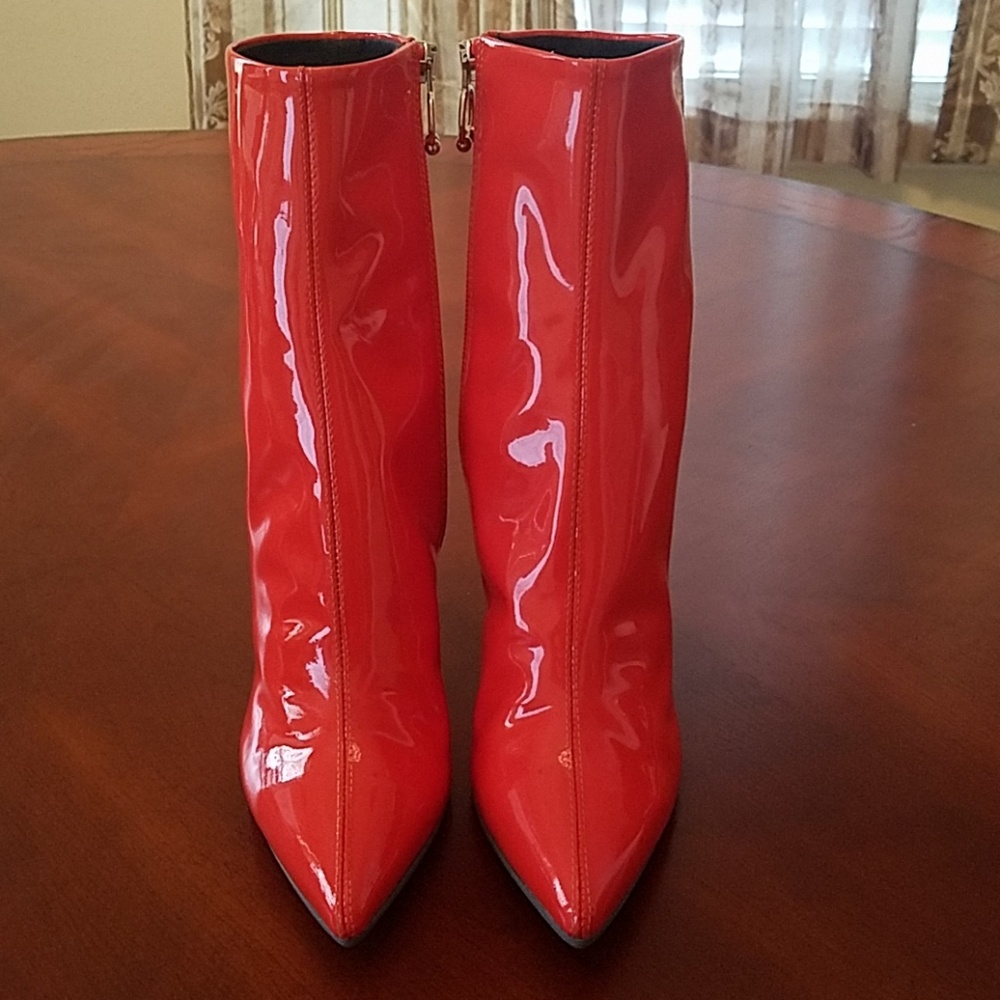 Puma Fenty Cat Wedge Patent Wedge Boots - Picture 5 of 8